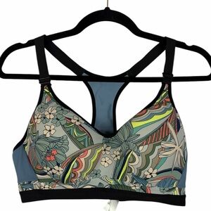 Victoria Sport Floral Racerback Sports Bra 38C High Support